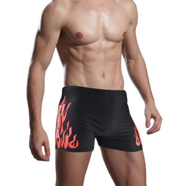 Swimming Trunks Swimwear New Style Men's Swimwear Flame Swimming Trunks - Image 4