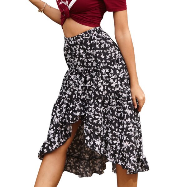 Chiffon Floral Skirt Women - Image 2